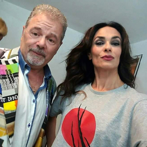 Matteo Monì con Maria Grazia Cucinotta
